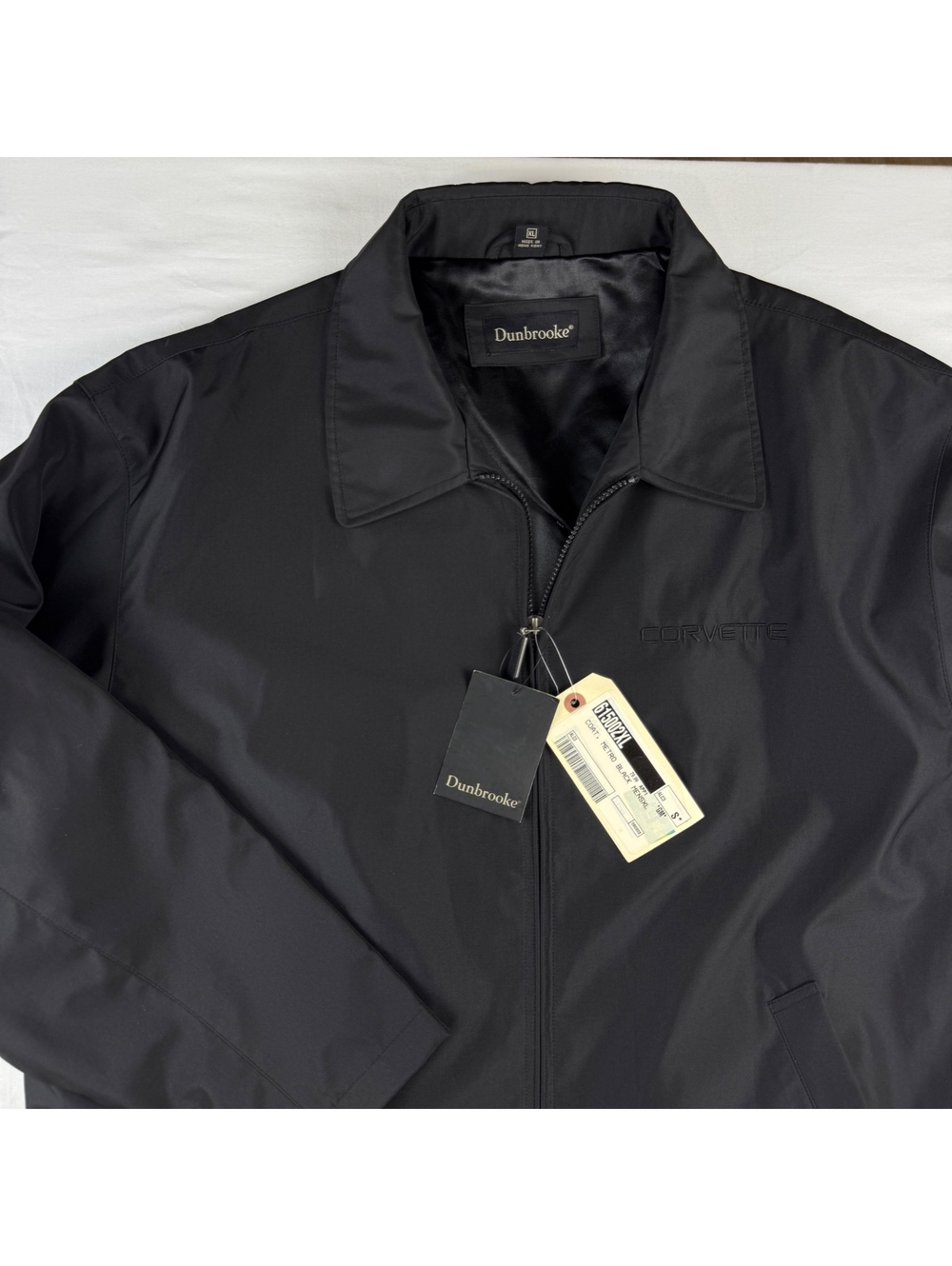 Dunbrooke Men's Metro Black Coat Jacket CORVETTE car auto XL New With Tags - Picture 2 of 8